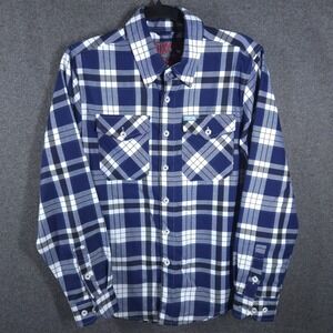 Dixxon Flannel‎ Co. "The Crabber" Blue Plaid Long Sleeve Shirt XS